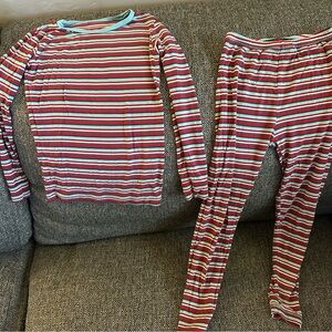 Kickee Pants bamboo size 6 striped pajamas